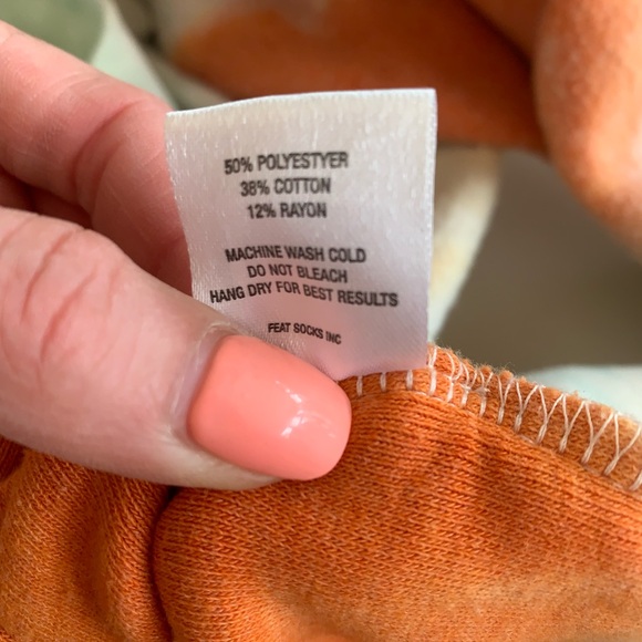 FEAT Venice tiedye hoodie ‘blanket blend’ apricot and blue so soft! Oversized - Picture 2 of 5